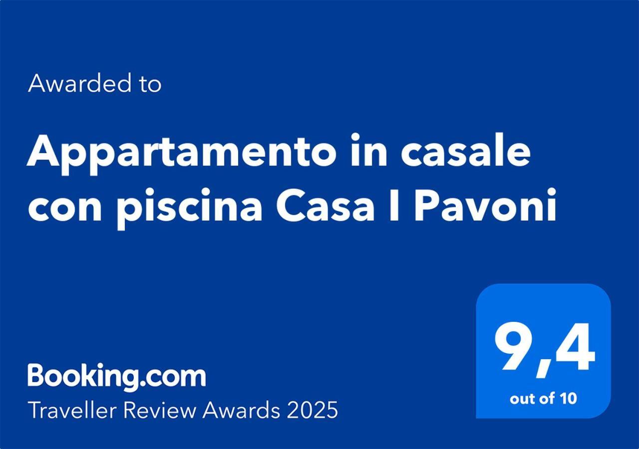 Appartamento In Casale Con Piscina Casa I Pavoni Chianni Exteriör bild